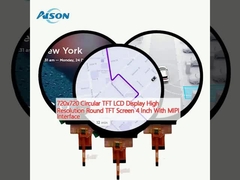 720x720 परिपत्र टीएफटी एलसीडी डिस्प्ले उच्च संकल्प गोल टीएफटी स्क्रीन 4 इंच एमआईपीआई इंटरफ़ेस के साथ