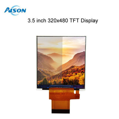 3.5 इंच TFT एलसीडी मॉड्यूल 320x480 पोर्ट्रेट एलसीडी डिस्प्ले 500 cd/m2 MCU/RGB इंटरफेस