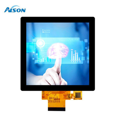 4 इंच स्क्वायर एलसीडी डिस्प्ले 40 पिन स्क्वायर टच स्क्रीन 480X480 PCAP टच के साथ
