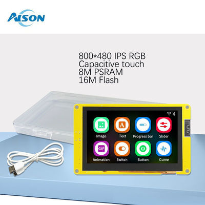 4.3 Inch 800x480 Smart TFT LCD Display Arduino IPS ESP32-S3 HMI LVGL 4.3 Inch ESP32 Resistive Touch Display