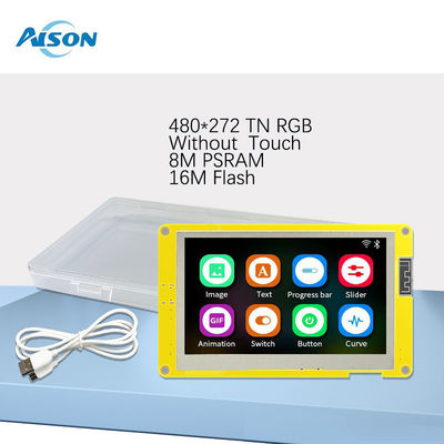4.3 इंच ESP32 डिस्प्ले मॉड्यूल 480x270 एचएमआई टच स्क्रीन 4.75V - 5.25V