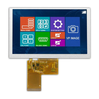 कस्टमाइज्ड 5 इंच हाई ब्राइटनेस टीएफटी डिस्प्ले, धूप में पढ़ने योग्य डिस्प्ले टीएफटी 2500cd/m2