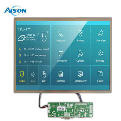 12.1 इंच LVDS TFT डिस्प्ले 1024x768 रिज़ॉल्यूशन 650cd/M2 इंडस्ट्रियल TFT डिस्प्ले