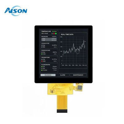 3.95 इंच 720X720 एमआईपीआई स्क्वायर एलसीएम टीएफटी एलसीडी डिस्प्ले के साथ कैपेसिटिव टच स्क्रीन एलईडी बैकलाइट GT911 86 बॉक्स स्मार्ट होम के लिए