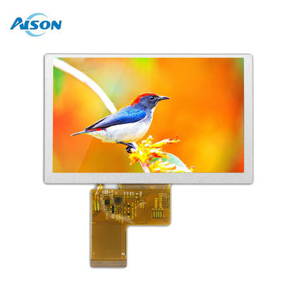 औद्योगिक अनुप्रयोग के लिए 5 इंच का IPS TFT डिस्प्ले 800x480 LVDS इंटरफेस 500cd/m2